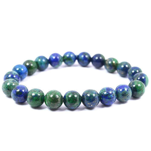 Azurite in Lapis Chrysocolla Beads Bracelet 8 mm
