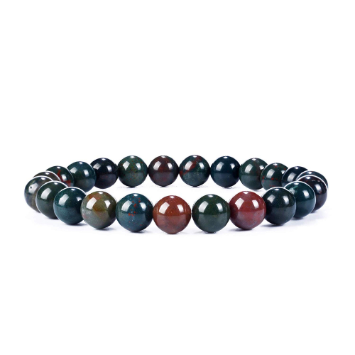 Blood stone Beads Bracelet 8 mm