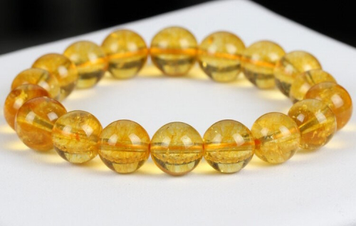 Citrine Beads Bracelet 8 mm