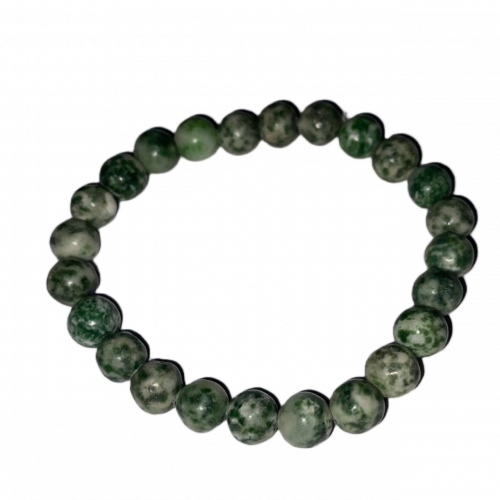 Green Spot jasper Bracelet 8 mm