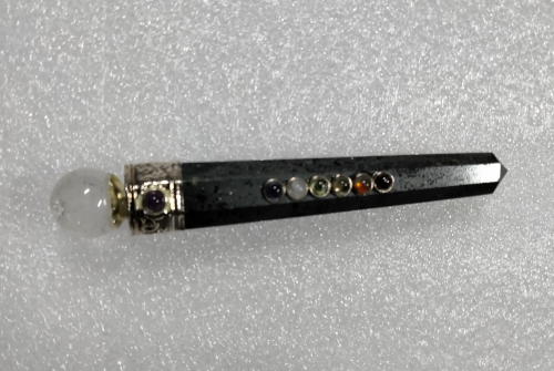 Hematite Jumbo Crystal Sphere Healing Stick