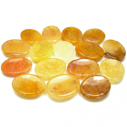 Topaz Thumb Worry Stone 30-40 mm