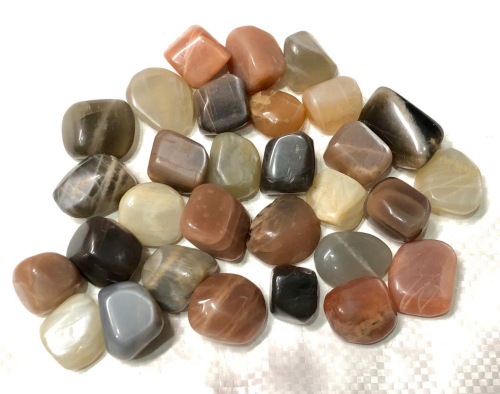 Multicolor Moonstone Tumbled Stones