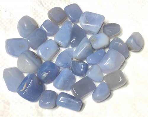 Blue Lace Agate Tumbled Stones
