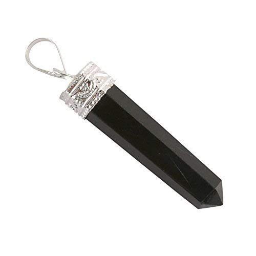 Black Obsidian Pencil Point Pendant