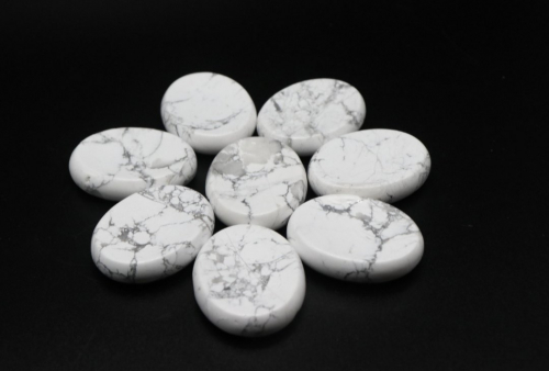 Howlite Thumb Worry Stone