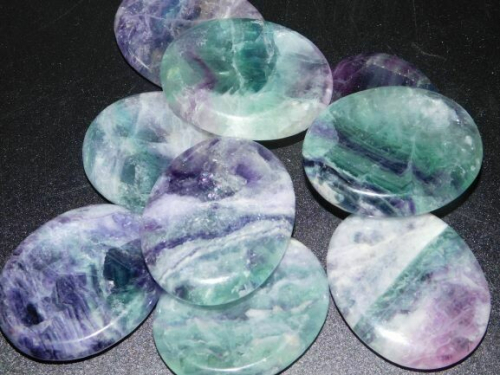 Multi Fluorite Thumb Worry Stone