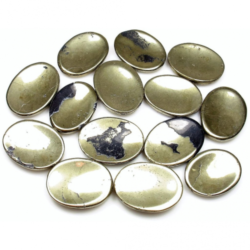 Pyrite Thumb Worry Stone