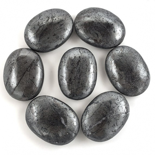 Hematite Palm Stone