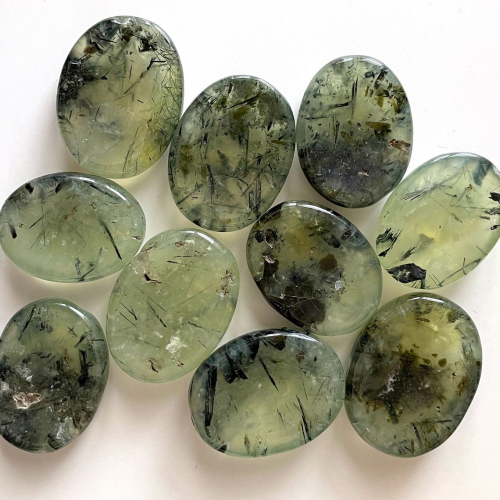 Prehnite Palm Stone