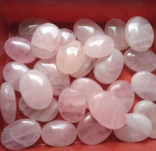 Rose Quartz Palm Stone