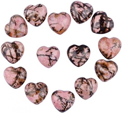Rhodonite Puffy Heart