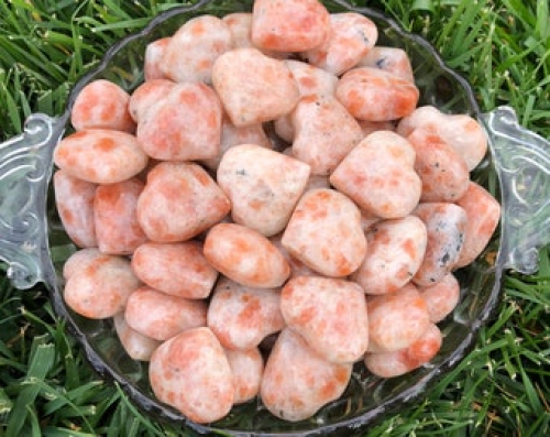 Sunstone Puffy Heart