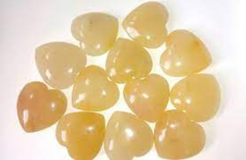 Yellow Aventurine Puffy Heart