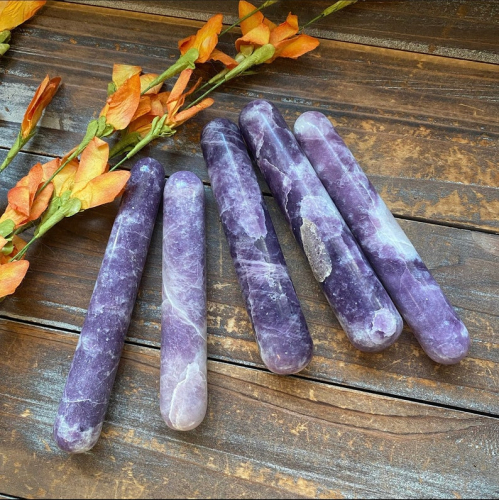 Lepidolite Massage Wands