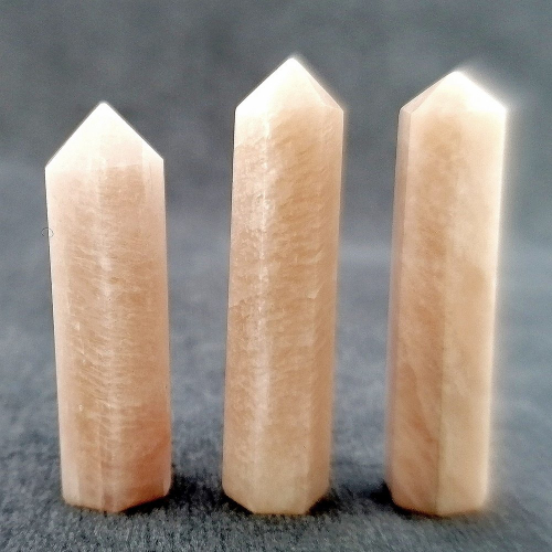 Peach Moonstone Obelisk Tower Point